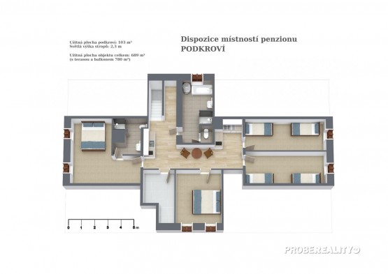 Floorplan letterhead - Penzion Zvíkov 3NP - 3D Floor Plan.jpg