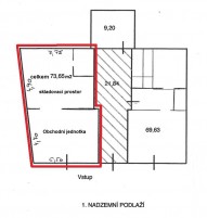 28.října - Půdorys - obchodní jednotka