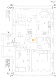 RD_Dohalice_DSP_Elektro_D.1.4c-01_Půdorys přízemí - zemnící soustava (kopie)