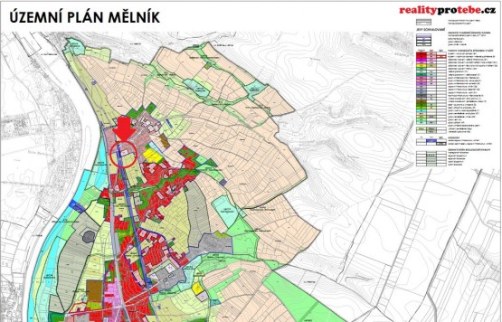 zemní plán Mělník - Návrh změny 1